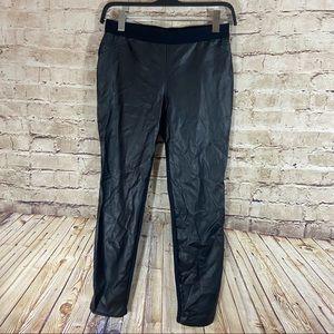 Alfani Front Faux leather leggings size small